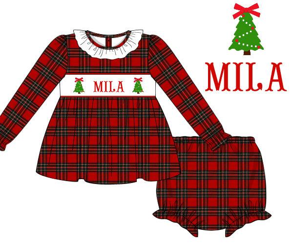 Christmas Tree Diaper Set