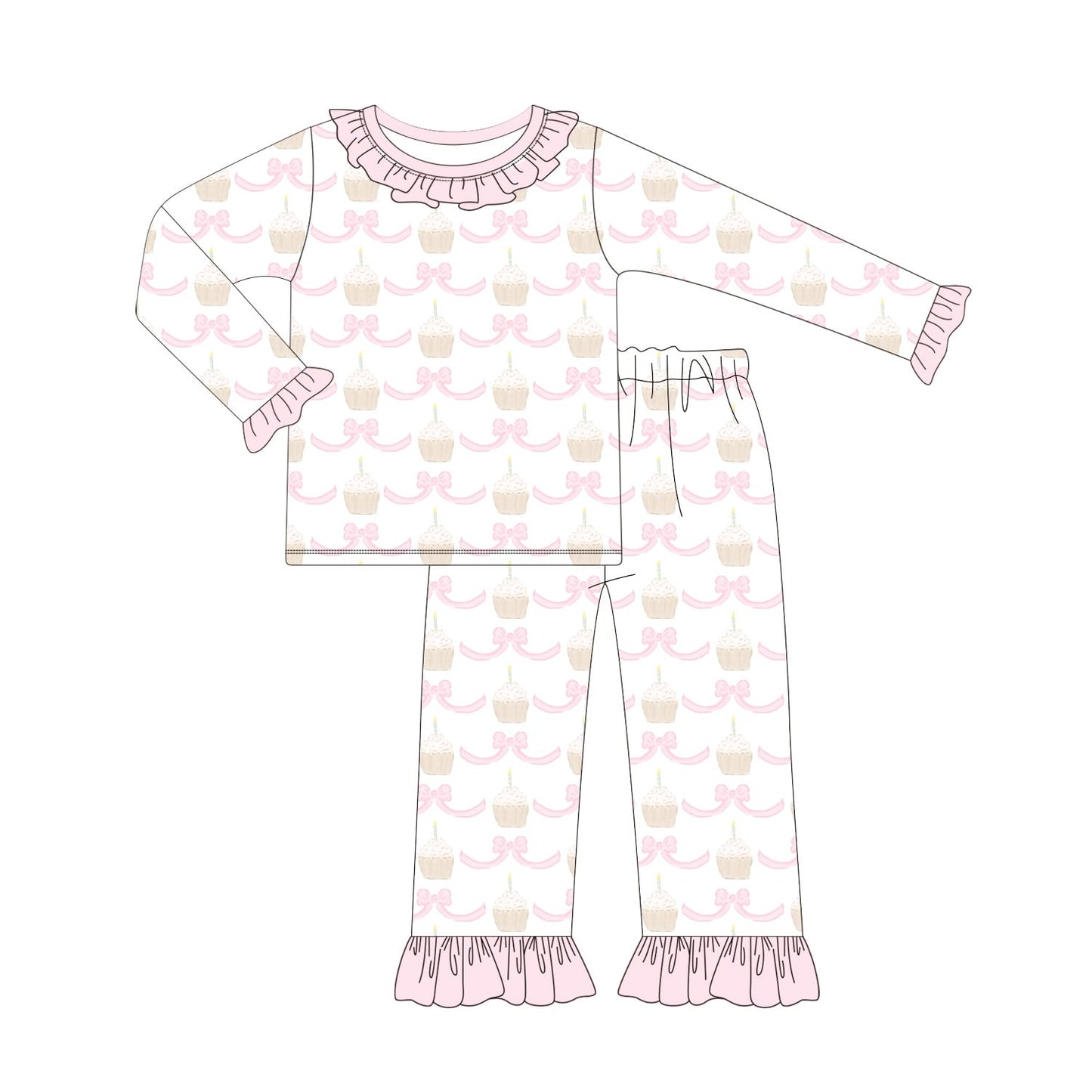 Girls Birthday Loungewear Set