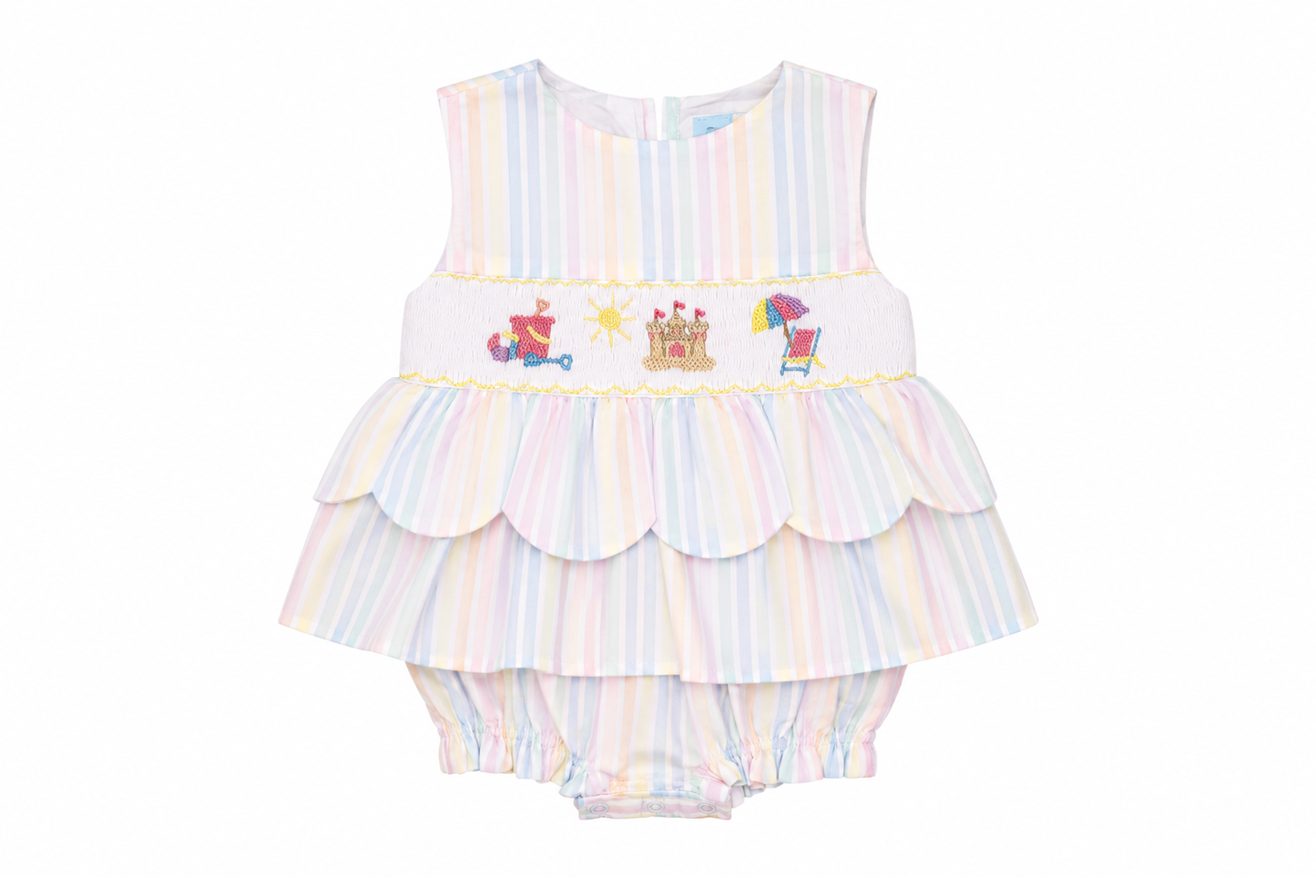 Beach Breeze Smocked Skirted Bubble