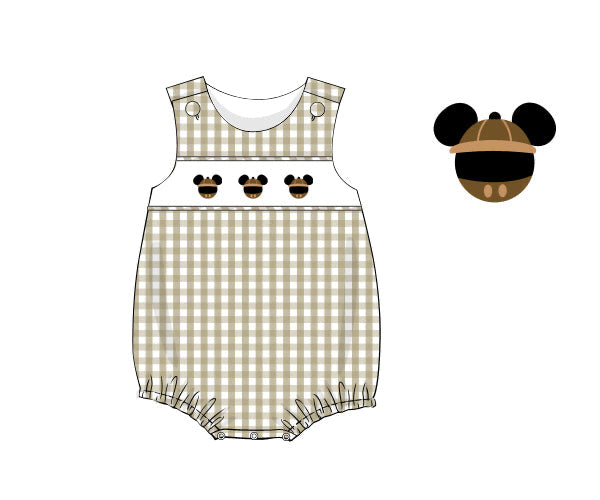 Smocked Safari Boy Bubble