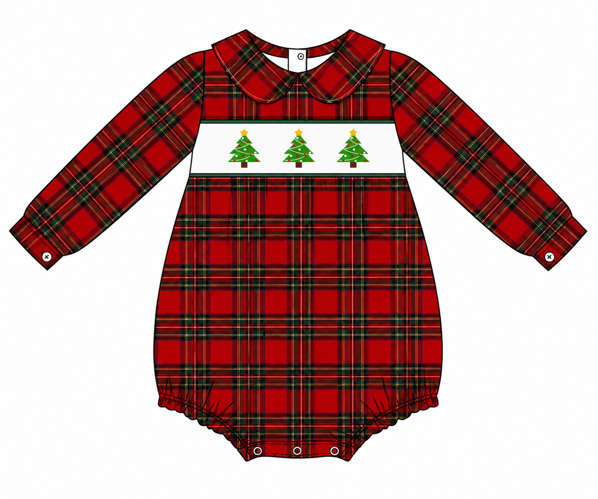 Christmas Tree Fannel Bubble Boys