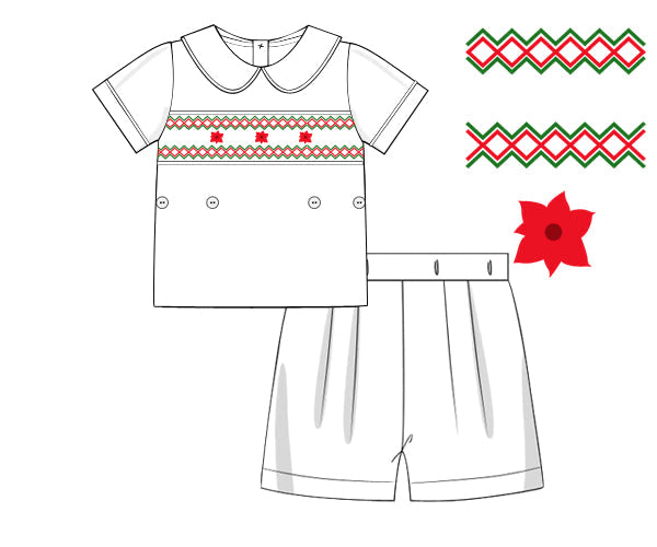 Boys Poinsettia Set Boys