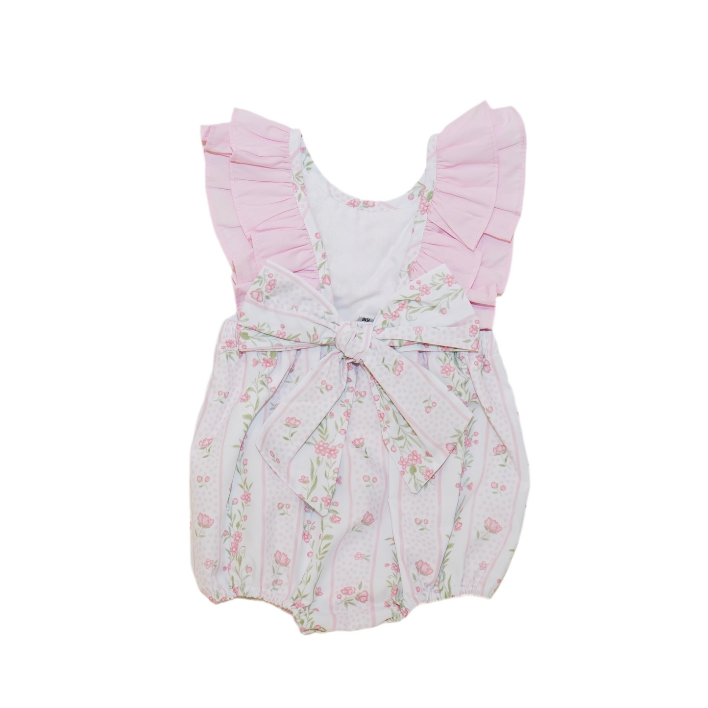 Pink Floral Stripes Bubble