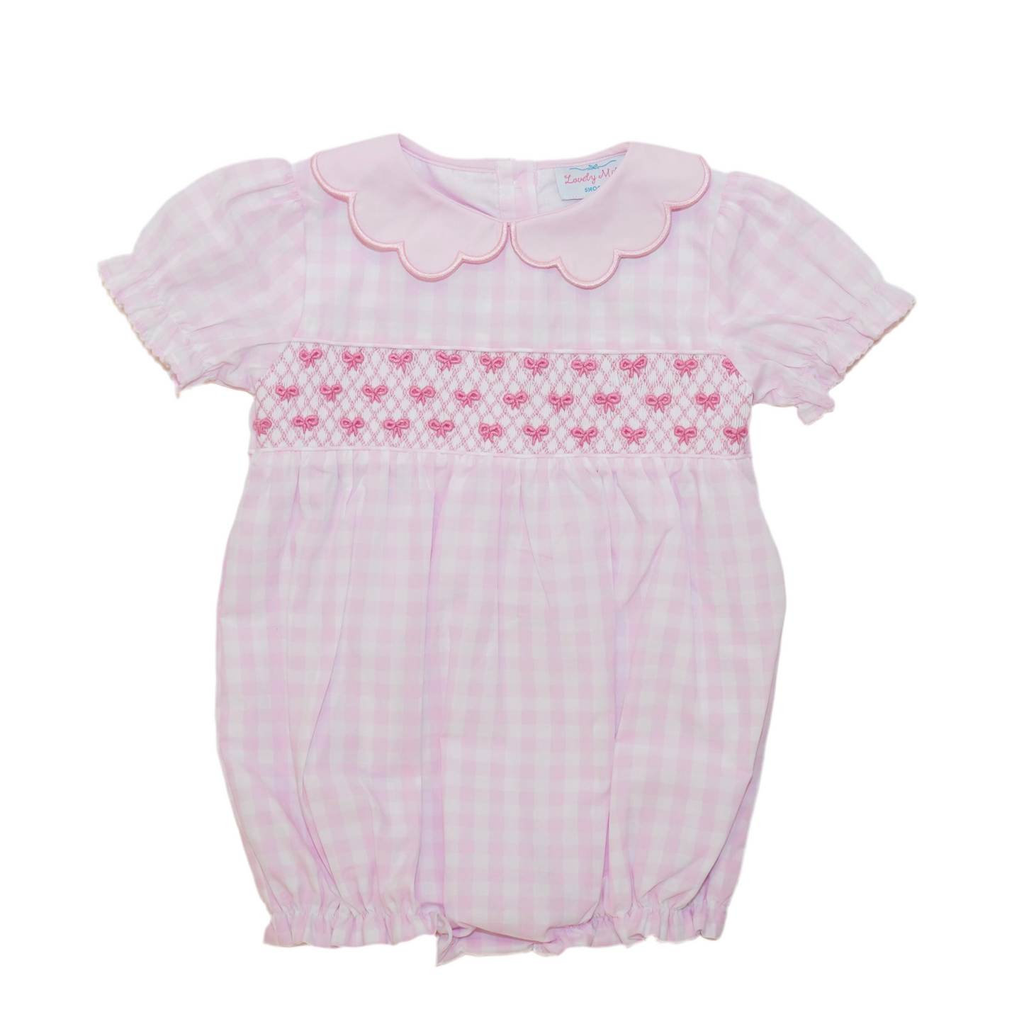 Pink Gingham Bows Bubble