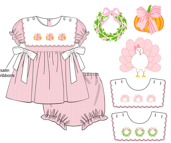 Holiday Bib Diaper Set