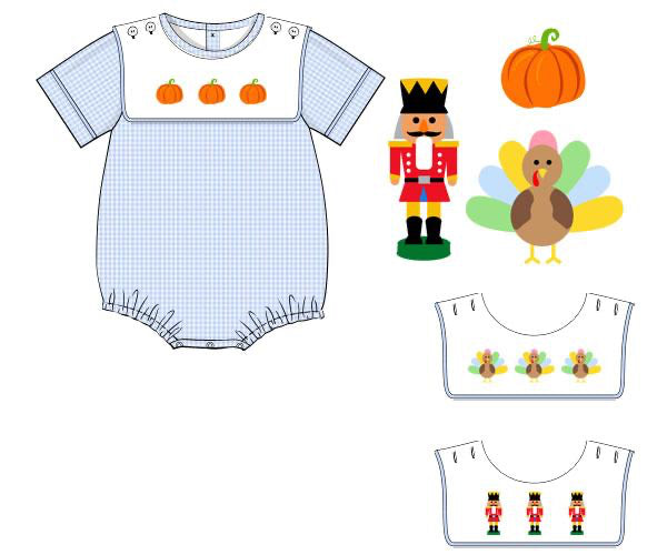 Boys Holiday Bib Bubble