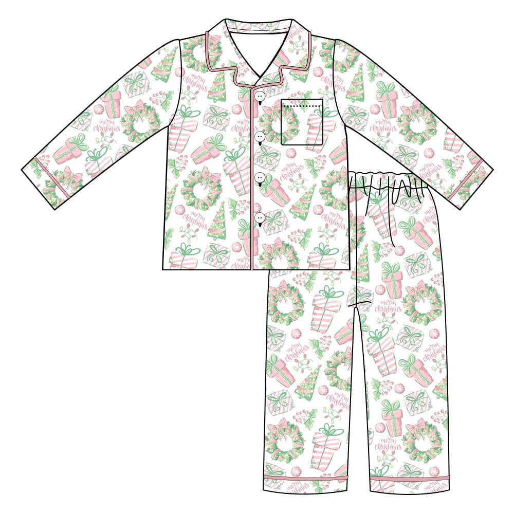 Christmas Morning Pink Adult Set