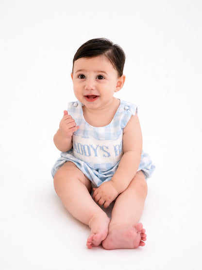 Daddy’s Boy Smocked Bubble