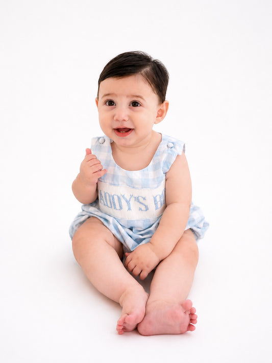 Daddy’s Boy Smocked Bubble