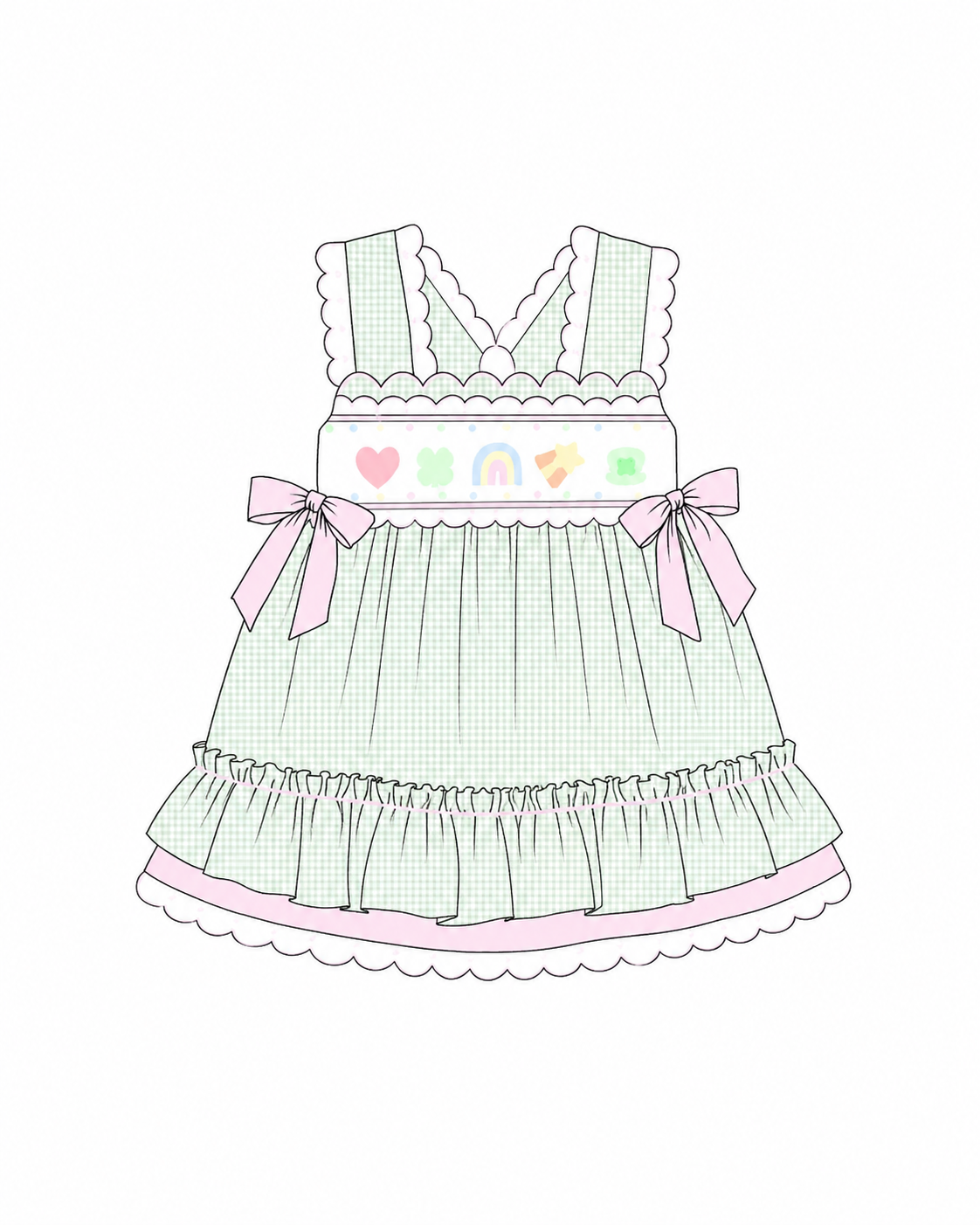 Lucky & Lovely Smocked Dress