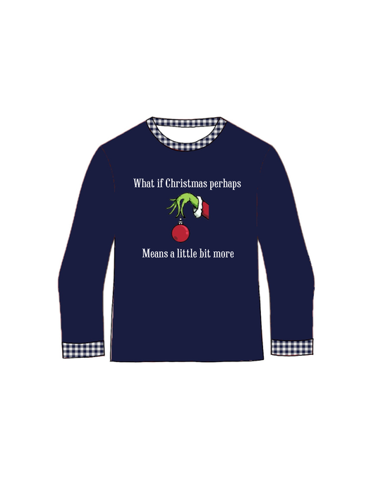 Mr. Mean One French Knot Boy Shirt Only