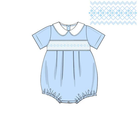 Pre Order Smocked Blue Bubble