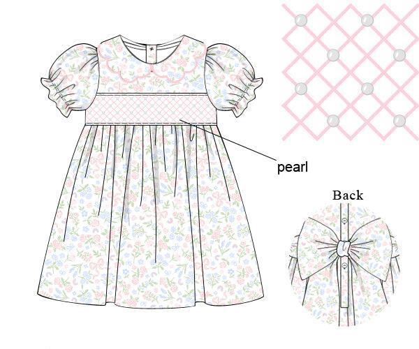 Pre Order Floral Bows Dress