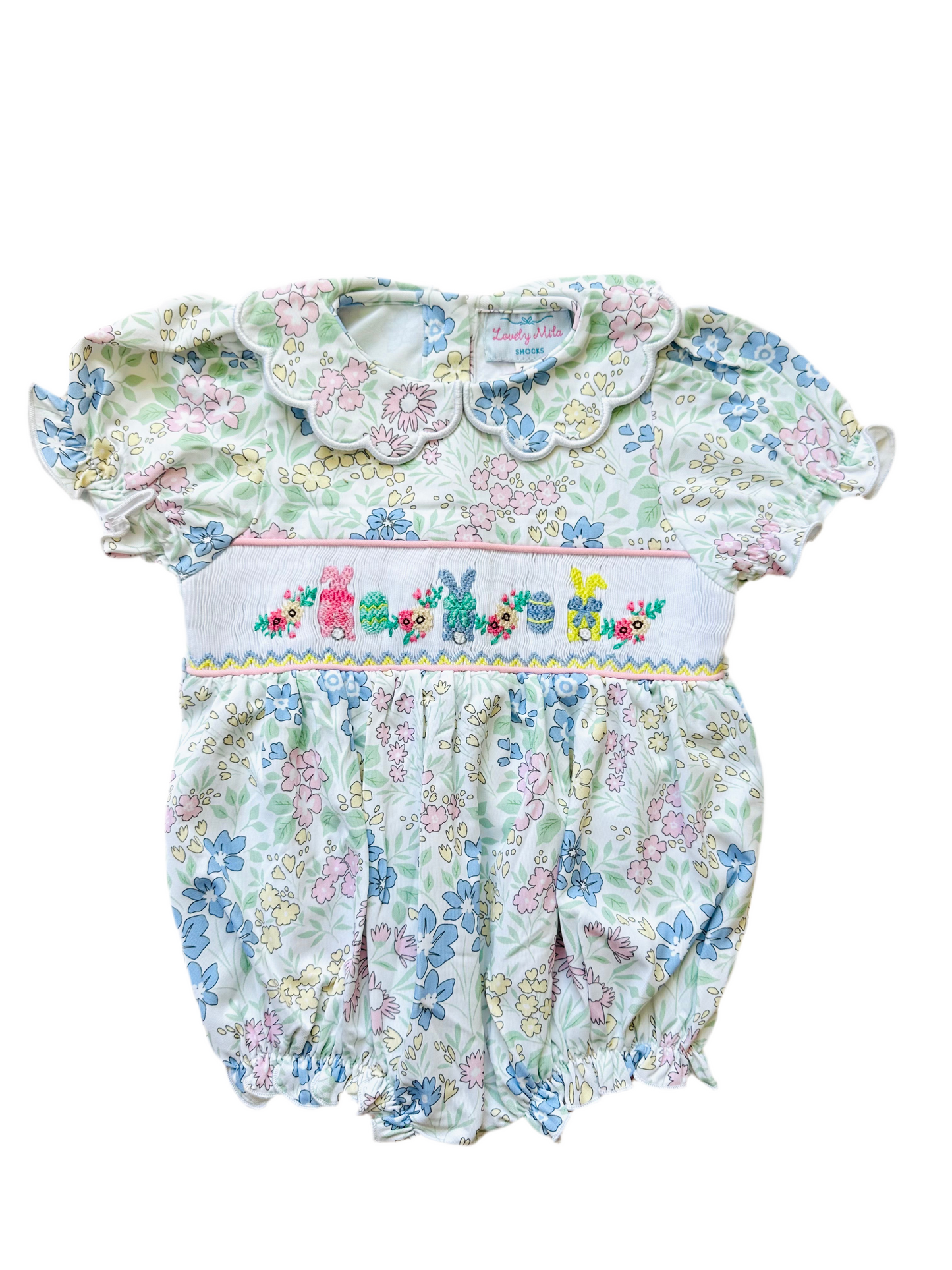 Floral Bunnies and Bows Bubble