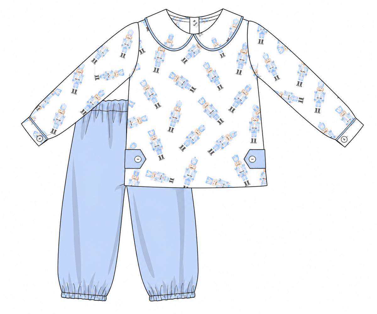 Boys Blue Nutcracker Set