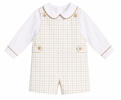 Camel Breeze Plaid Jon Jon Set