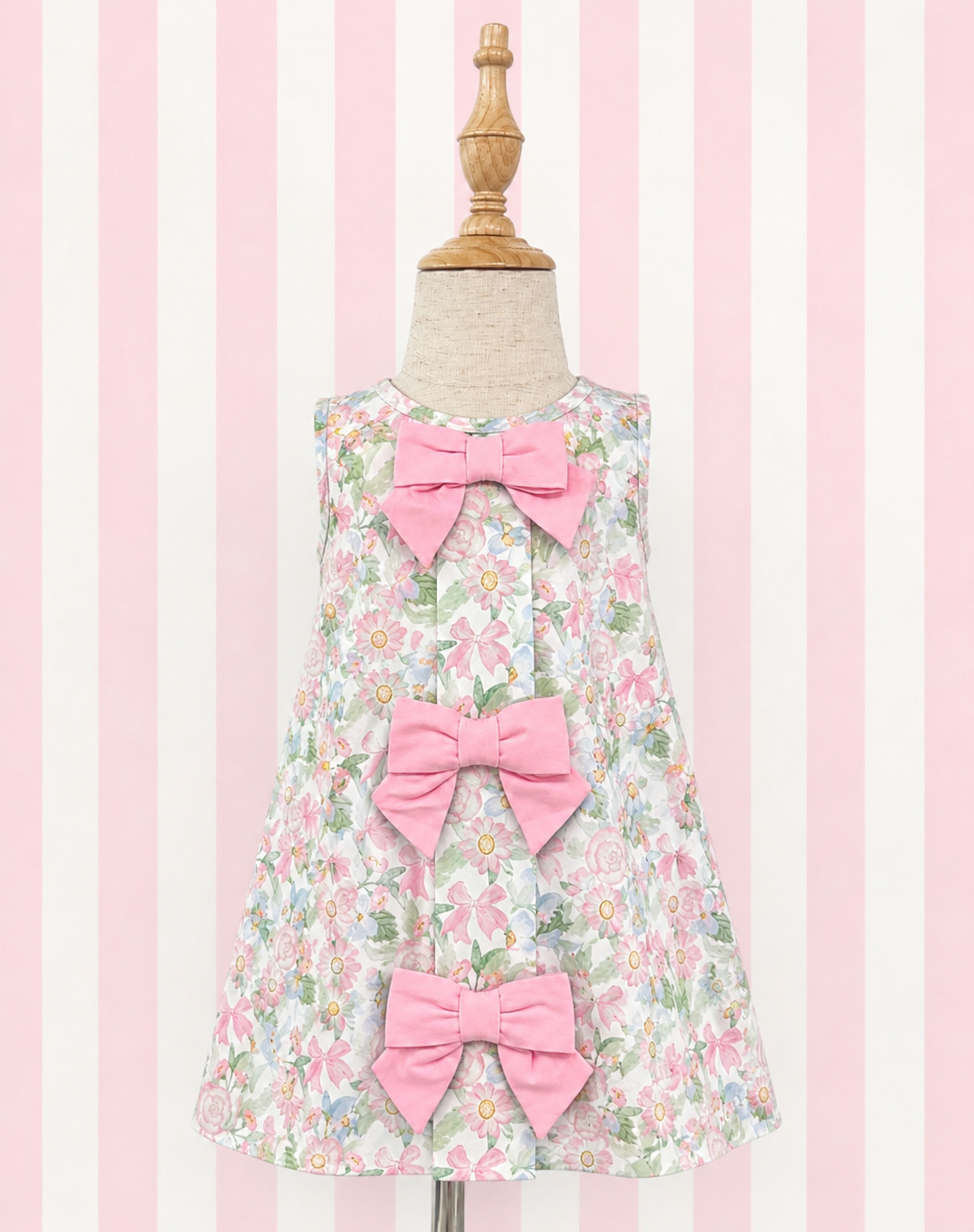 Floral & Bows Knit Dress