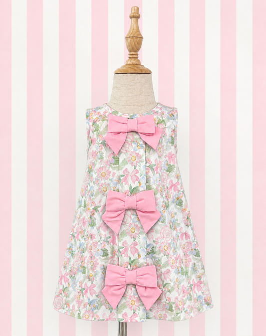 Floral & Bows Knit Dress