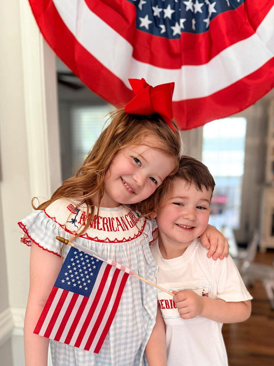 American Girl Smocked Dress