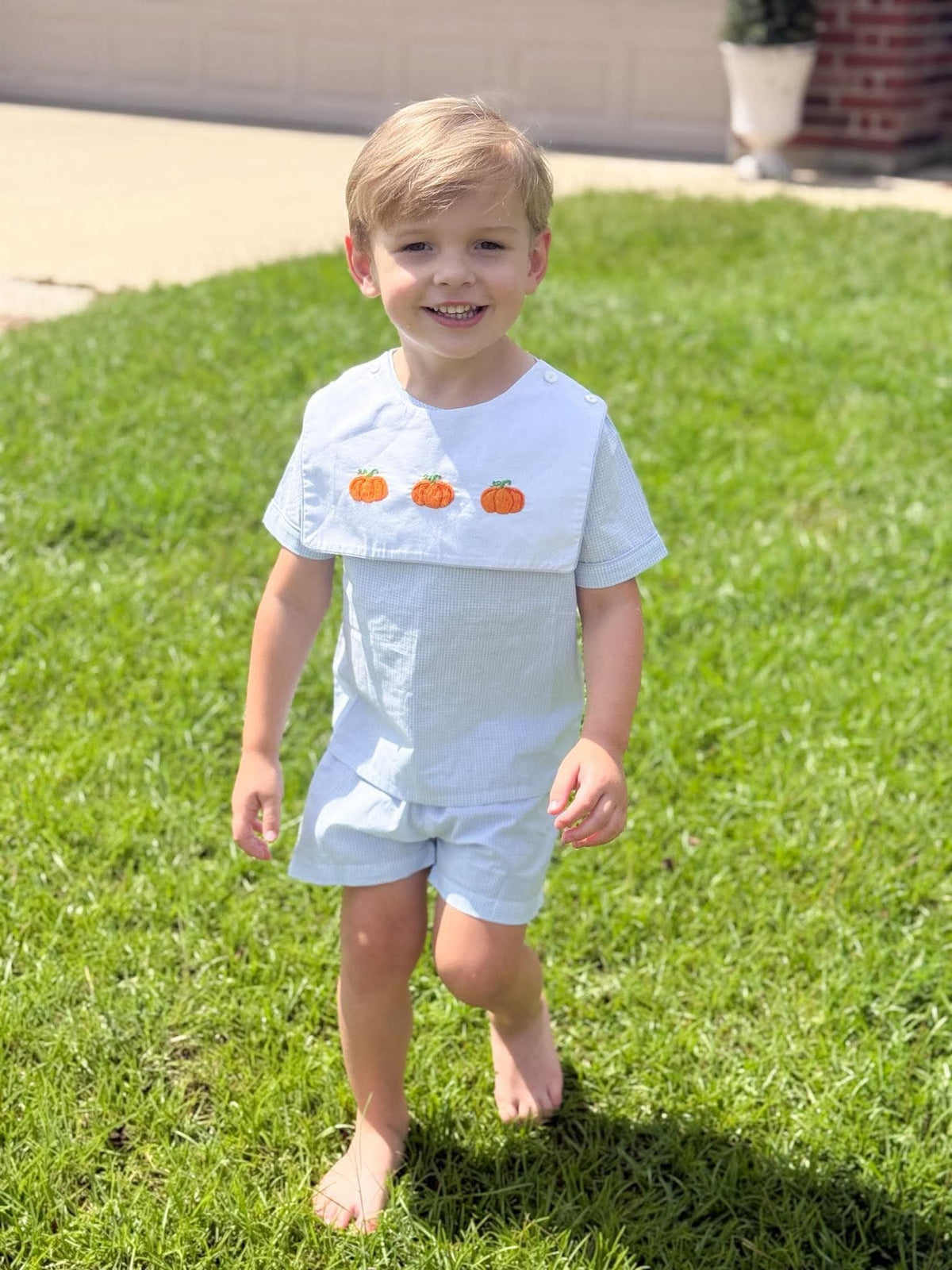 Boys Holiday Bib Set