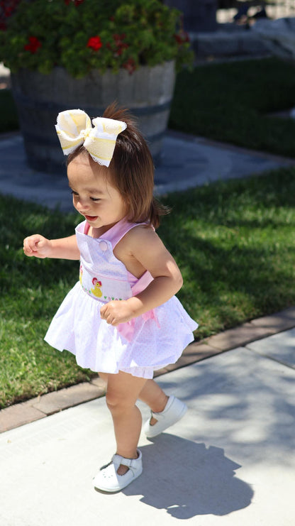Ducks and Bonnet Smocked Diaper Set