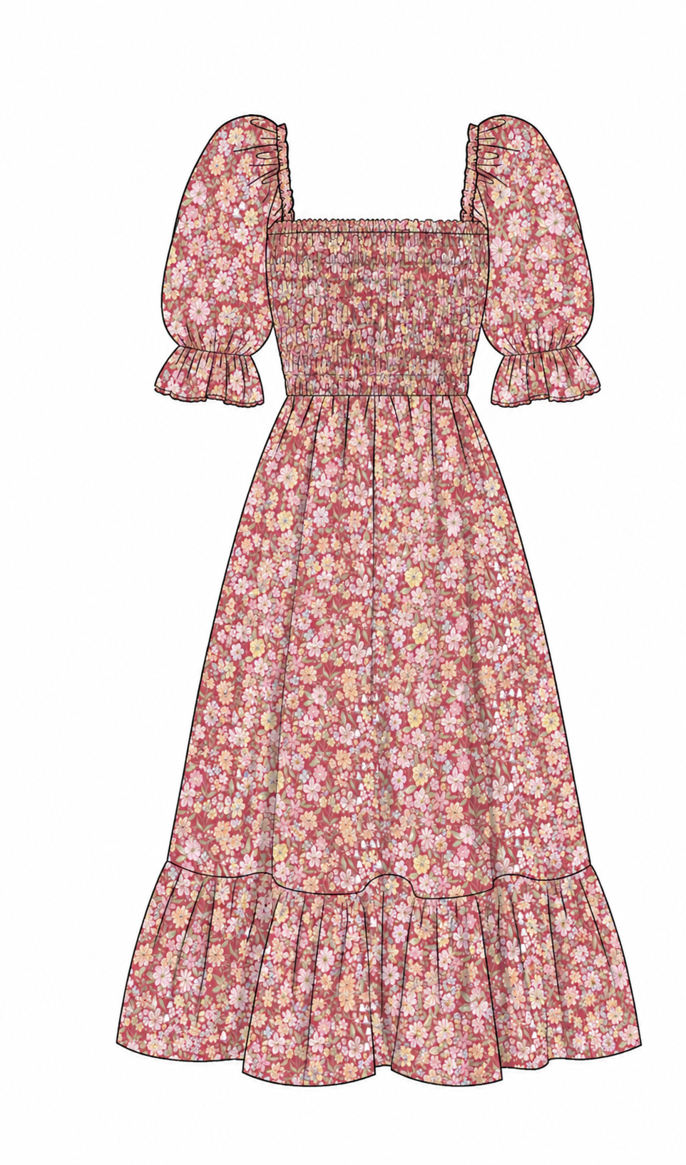 Women’s Autumn Meadow Dress
