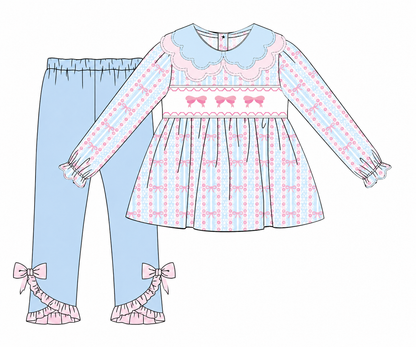 Sugar Bows Smocked Set