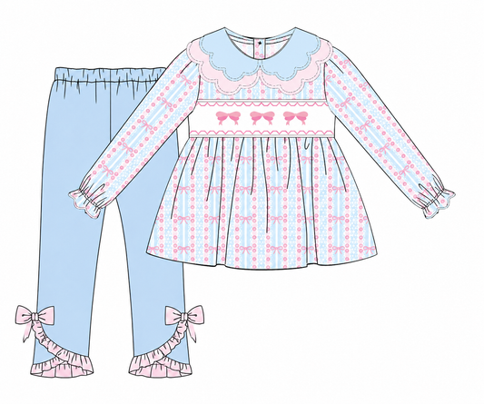Sugar Bows Smocked Set