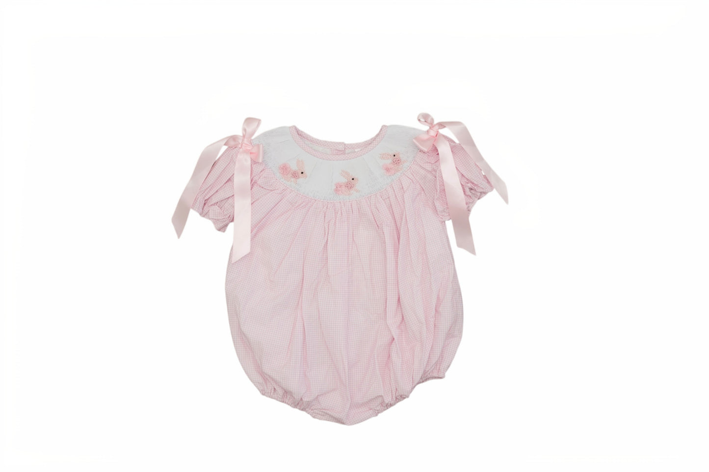 Garden Bunnies Smocked Bubble