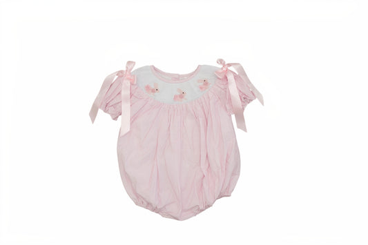 Garden Bunnies Smocked Bubble