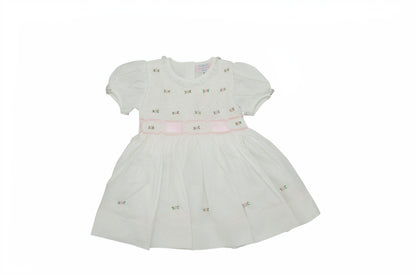 Hand Smocked Rosettes Dress