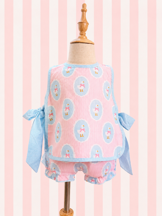 Goosey Bows Diaper Set