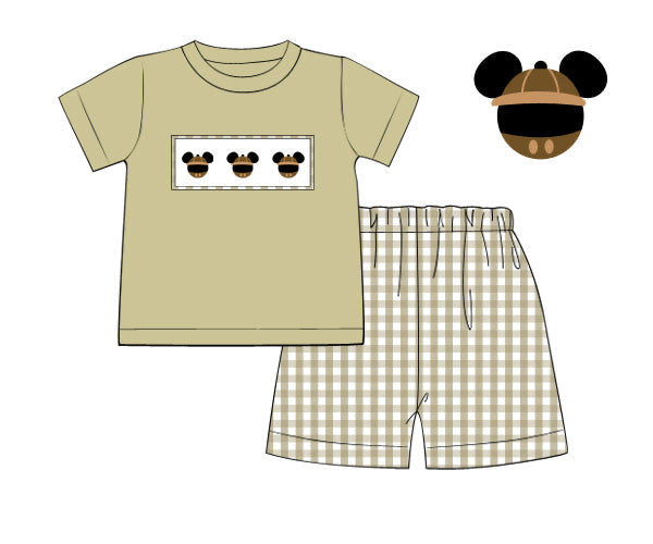 Smocked Safari Boy Set