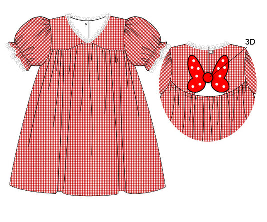 Pre-Order Little Red Bow Dress