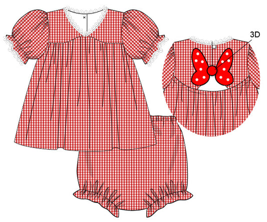 Pre-Order Little Red Bow Set