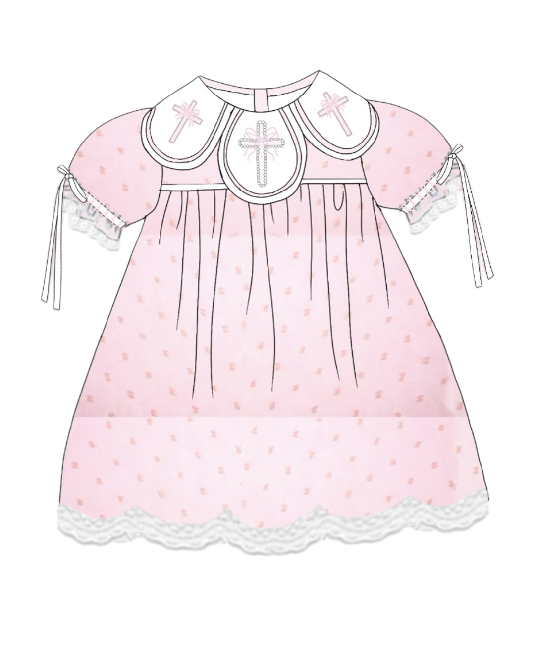 Pearls and Grace Smocked Girls Dress