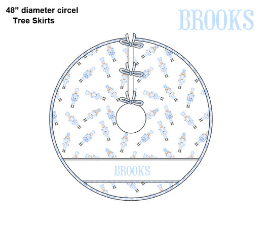 Pre-Order Blue Nutcracker Tree Skirt