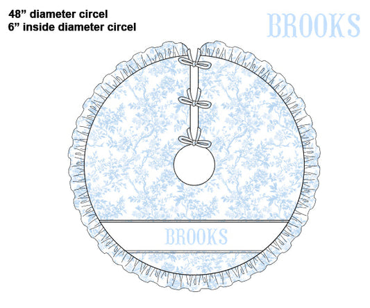 Pre-Order Blue Spruce Tree Skirt