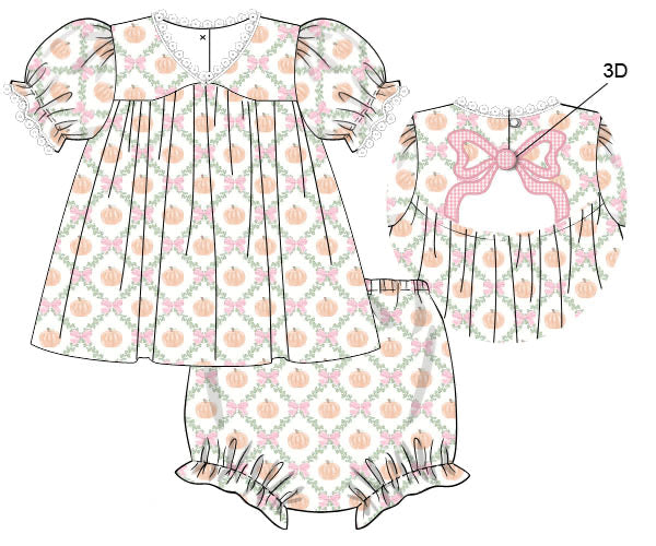 Blush Harvest Diaper Set