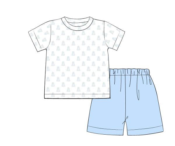 Boys Boo Shortie Set