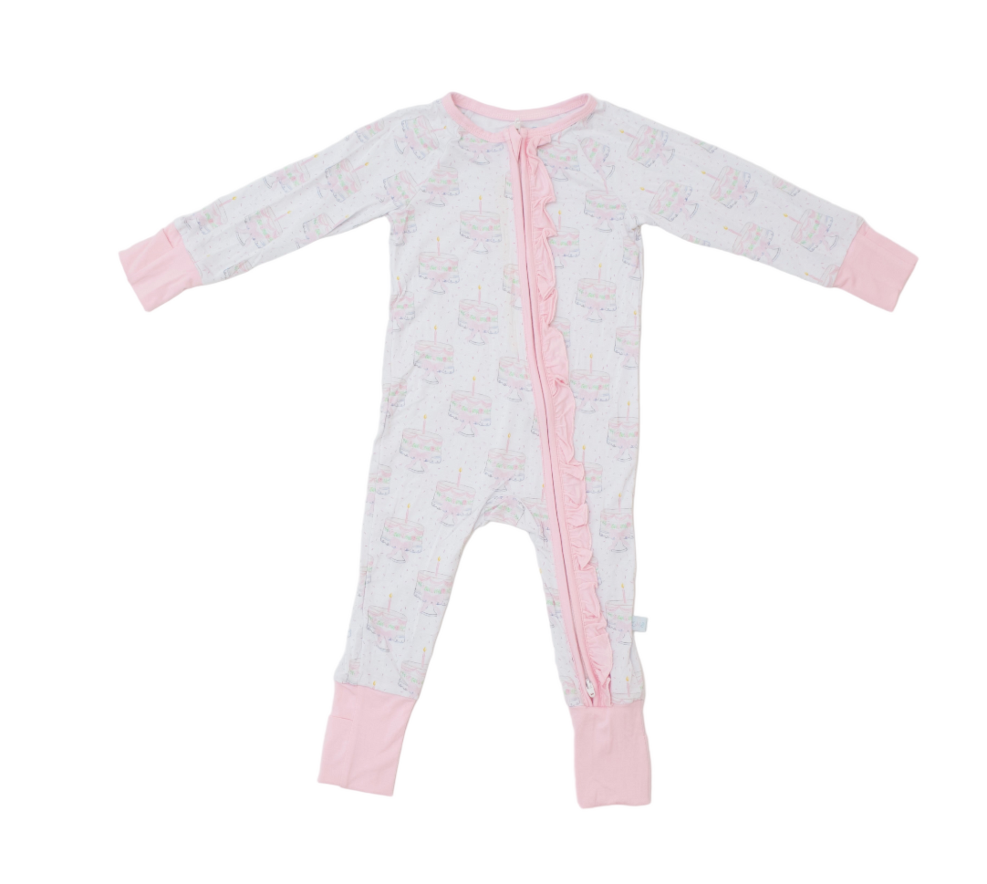 Birthday cake bamboo pajamas for girls