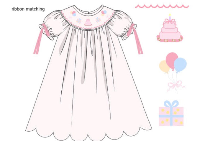Birthday Smocked Dress