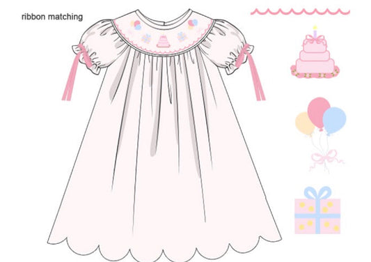 Birthday Smocked Dress