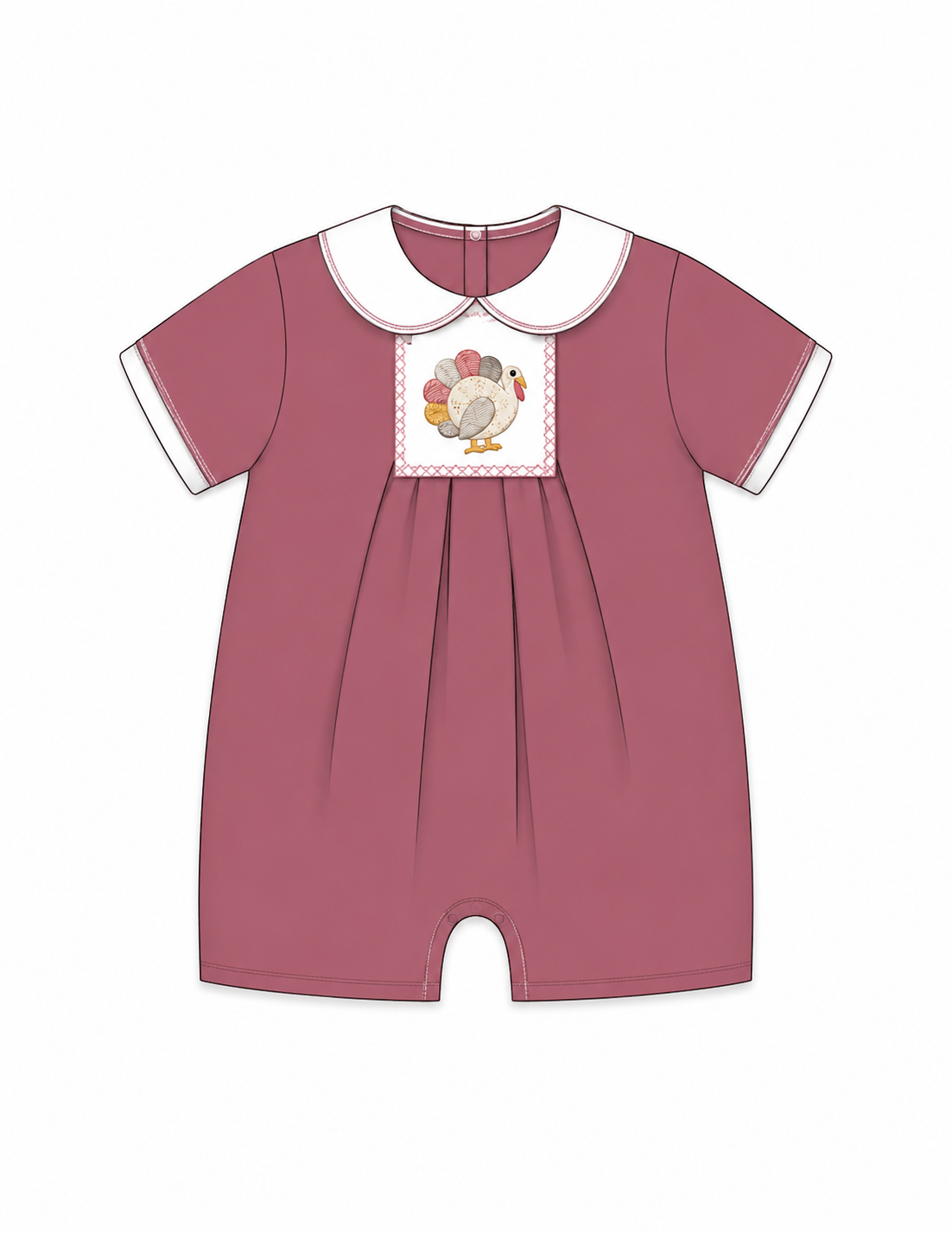 Turkey Time Smocked Romper
