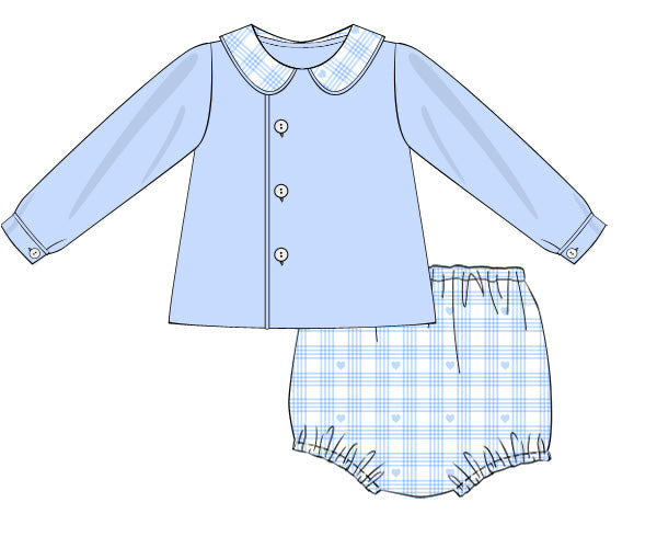 Boys Candy Hearts Diaper Set Boys