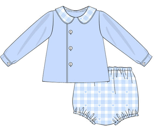Boys Candy Hearts Diaper Set Boys