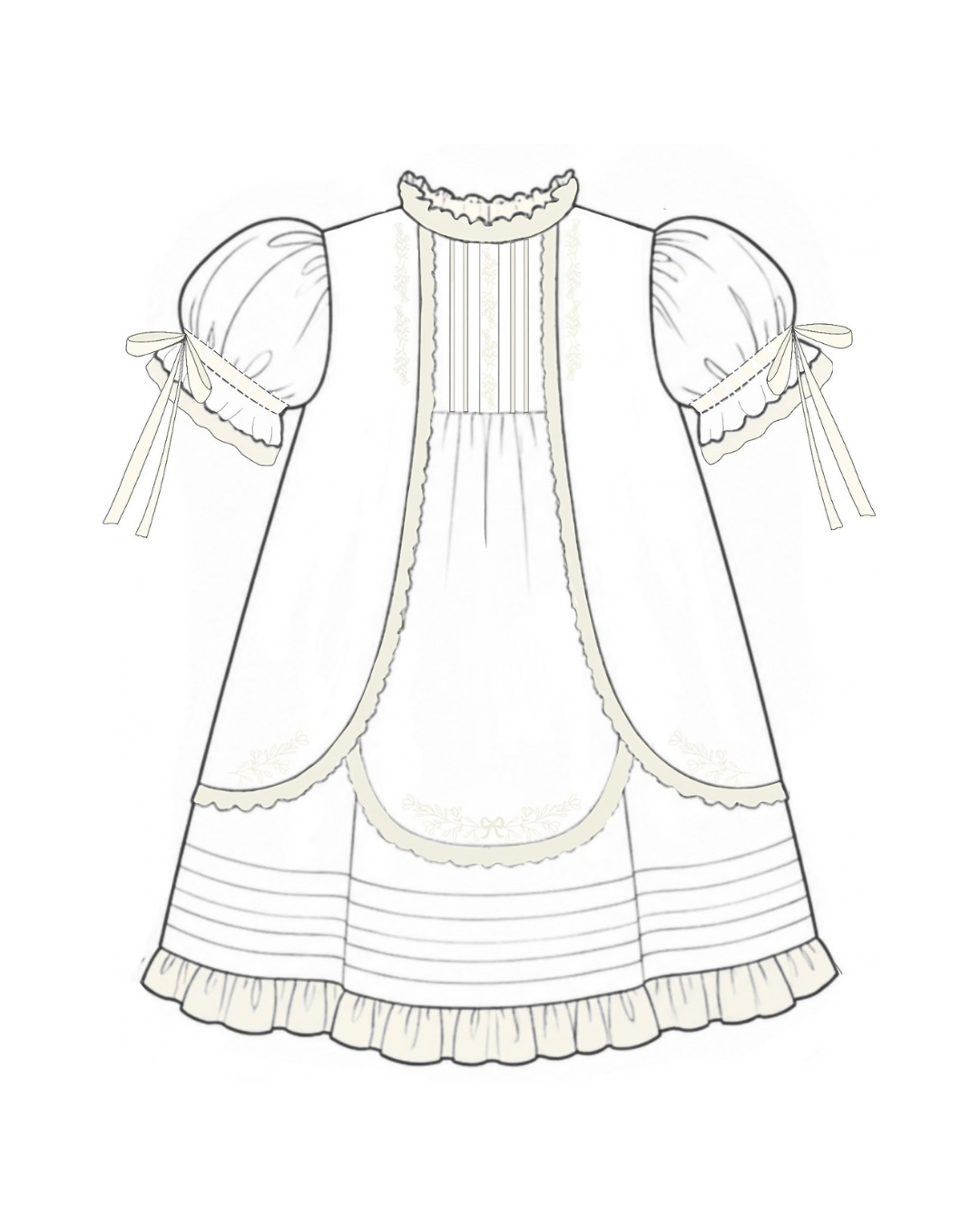 White and Ivory Heirloom Dress