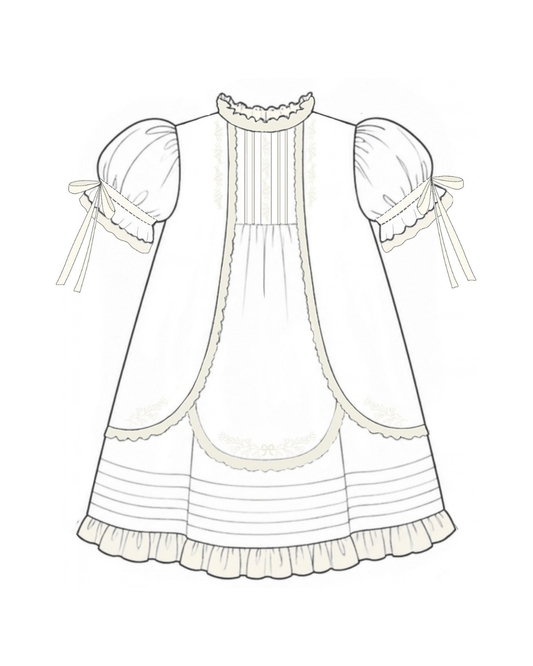 White and Ivory Heirloom Dress