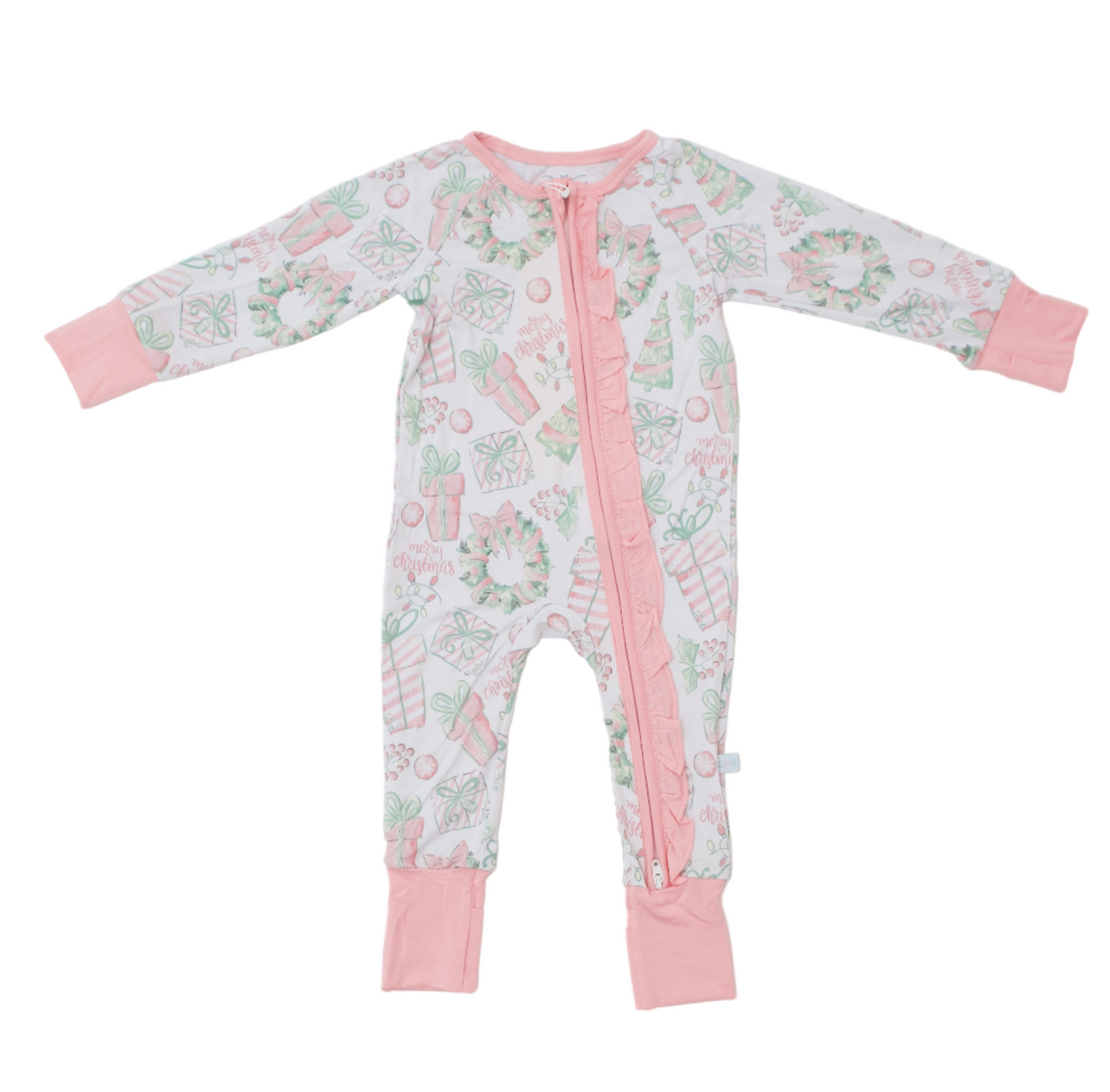 Christmas bamboo pajamas for girls 