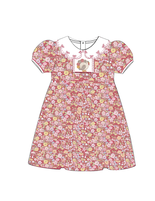 Turkey Time Smocked Dress